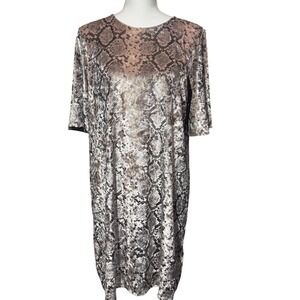 cherish t shirt dress Cherish Womens Black T-shirt Dress, Size L with ruffled sleeves